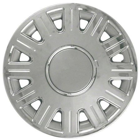 Coast2Coast 16", 12 Spoke, Chrome Plated/ Silver, Plastic, Set Of 4, Outside Clip IWC41216CN